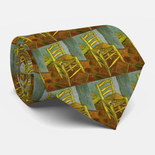 Vincent van Gogh - Vincent's stoel met zijn pijp Stropdas (Opgerold)