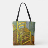 Vincent van Gogh - Vincent's stoel met zijn pijp Tote Bag (Achterkant)
