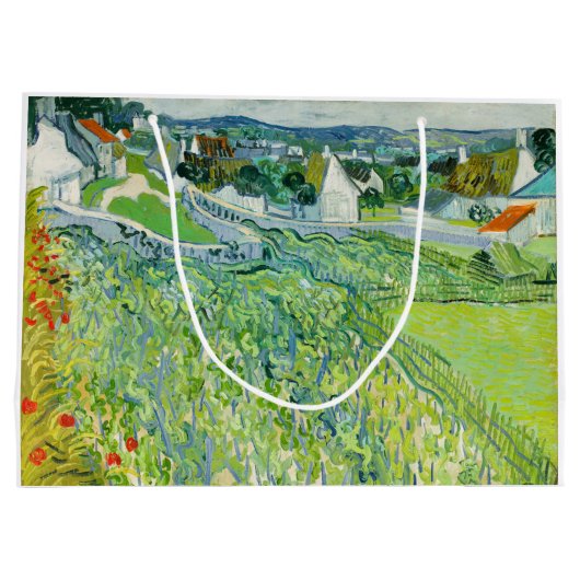 Vincent van Gogh - Vineyards bij Auvers Groot Cadeauzakje (Achterkant)