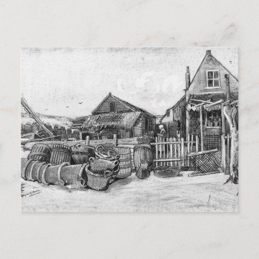 Vincent van Gogh | Visdroogschuur, Scheveningen Briefkaart (Voorkant)