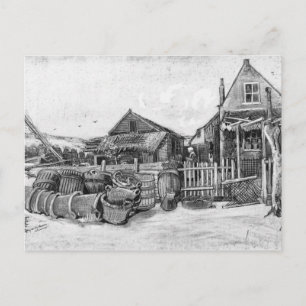 Vincent van Gogh   Visdroogschuur, Scheveningen Briefkaart