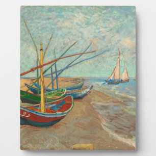 Vincent Van Gogh Vissen Boats Fotoplaat