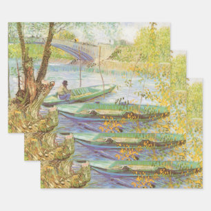 Vincent van Gogh Vissen in de lente, Pont de Clich Inpakpapier Vel