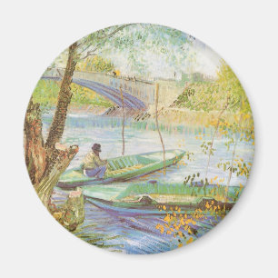 Vincent van Gogh Vissen in de lente, Pont de Clich Magneet