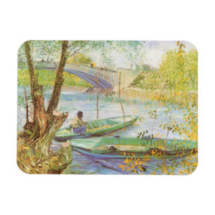 Vincent van Gogh Vissen in de lente, Pont de Clich Magneet