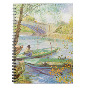 Vincent van Gogh Vissen in de lente, Pont de Clich Notitieboek