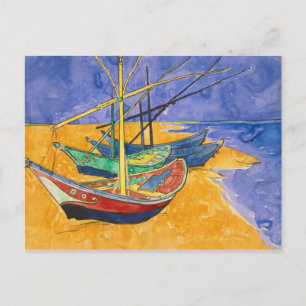 Vincent van Gogh Vissende boten op de strand Briefkaart