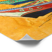 Vincent van Gogh | Vissende boten op de strand Poster (Hoek)