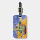 Vincent van Gogh - Vissersboten op het strand Bagagelabel (Voorkant verticaal)