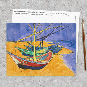 Vincent van Gogh - Vissersboten op het strand Briefkaart