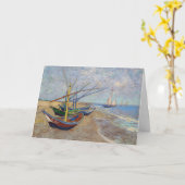 Vincent van Gogh - Vissersboten op het strand Kaart (Gele Bloem)