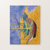 Vincent van Gogh - Vissersboten op het strand Legpuzzel (Verticaal)