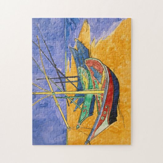 Vincent van Gogh - Vissersboten op het strand Legpuzzel (Verticaal)