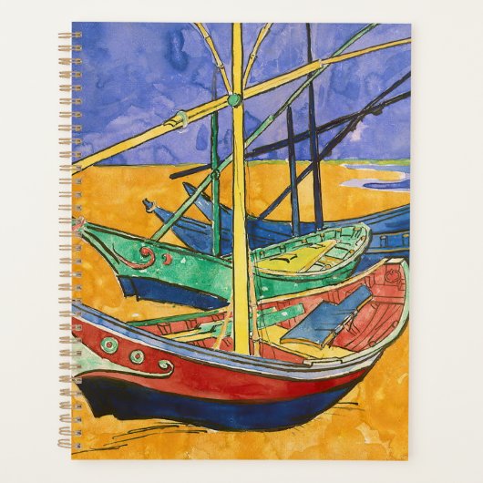 Vincent van Gogh - Vissersboten op het strand Planner (Voorkant)