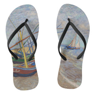 Vincent van Gogh - Vissersboten op het strand Teenslippers