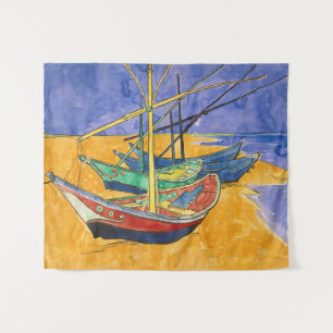 Vincent van Gogh - Vissersboten op het strand Wandkleed