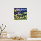 Vincent van Gogh Vist Boats bij Saintes-Maries Poster (Keuken)