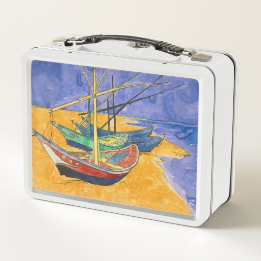 Vincent van Gogh - Vist Boats op het strand (Achterkant)