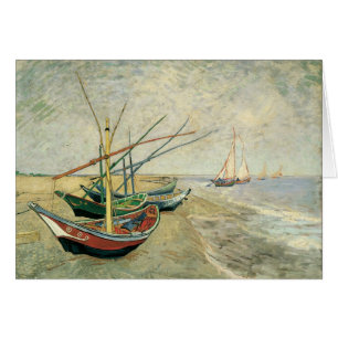Vincent van Gogh - Vist Boats op het strand