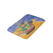 Vincent van Gogh - Vist Boats op het strand Badmat (Gekanteld)