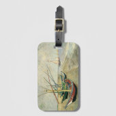 Vincent van Gogh - Vist Boats op het strand Bagagelabel (Voorkant (verticaal))
