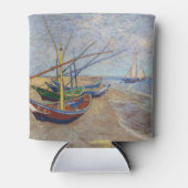 Vincent van Gogh - Vist Boats op het strand Blikjeskoeler (Voorkant)