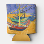 Vincent van Gogh - Vist Boats op het strand Blikjeskoeler (Achterkant)