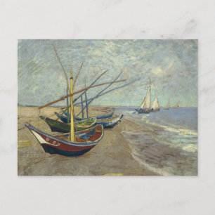 Vincent van Gogh - Vist Boats op het strand Briefkaart