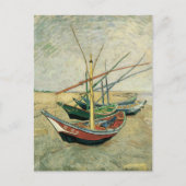 Vincent van Gogh - Vist Boats op het strand Briefkaart (Voorkant)