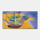Vincent van Gogh - Vist Boats op het strand Bureaumat (Voorkant)