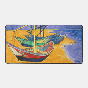 Vincent van Gogh - Vist Boats op het strand Bureaumat