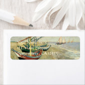 Vincent van Gogh - Vist Boats op het strand Etiket (Insitu)