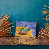 Vincent van Gogh - Vist Boats op het strand Fotoplaat (Zijkant)