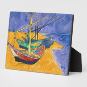 Vincent van Gogh - Vist Boats op het strand Fotoplaat (Zijkant)