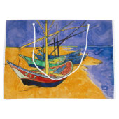 Vincent van Gogh - Vist Boats op het strand Groot Cadeauzakje (Voorkant)
