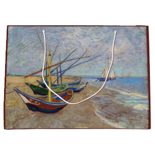 Vincent van Gogh - Vist Boats op het strand Groot Cadeauzakje