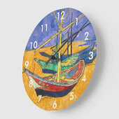Vincent van Gogh - Vist Boats op het strand Grote Klok (Hoek)