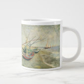 Vincent van Gogh - Vist Boats op het strand Grote Koffiekop (Rechts)