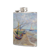 Vincent van Gogh - Vist Boats op het strand Heupfles (Links)