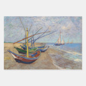 Vincent van Gogh - Vist Boats op het strand Inpakpapier Vel (Voorkant 3)