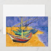 Vincent van Gogh - Vist Boats op het strand Kaart (Voorkant / Achterkant)
