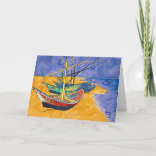 Vincent van Gogh - Vist Boats op het strand Kaart