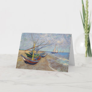 Vincent van Gogh - Vist Boats op het strand Kaart
