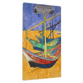 Vincent van Gogh - Vist Boats op het strand Klembord (Rechts)