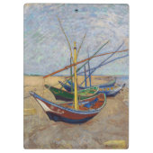 Vincent van Gogh - Vist Boats op het strand Klembord (Achterkant)