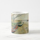 Vincent van Gogh - Vist Boats op het strand Koffiemok (Center)