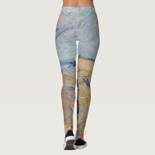Vincent van Gogh - Vist Boats op het strand Leggings (Achterkant)