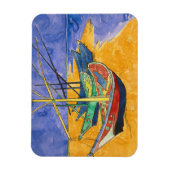 Vincent van Gogh - Vist Boats op het strand Magneet (Verticaal)