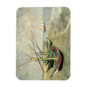 Vincent van Gogh - Vist Boats op het strand Magneet (Verticaal)