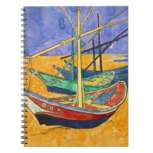 Vincent van Gogh - Vist Boats op het strand Notitieboek